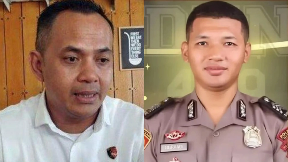 Kompol Yogi (Baju Putih) Dan Brigadir Nurhadi (Instagram)